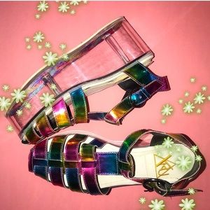 URI Rainbow platform shoes 💖